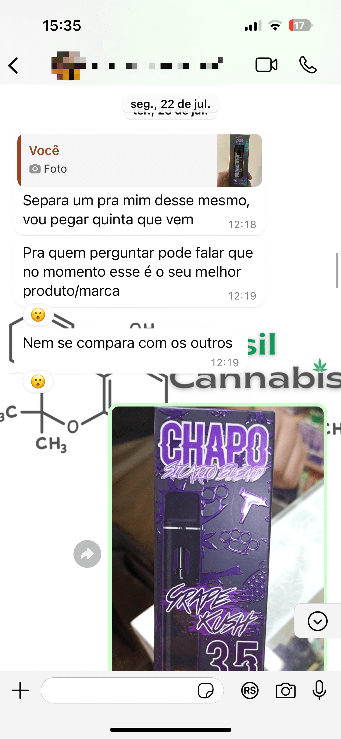 print do relato