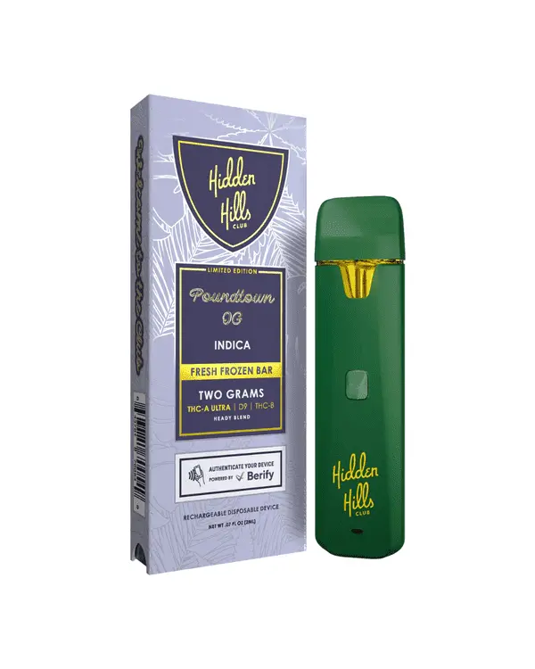 Hidden Hills 2ml Delta 9 /11 Thc-A Ultra - Indica