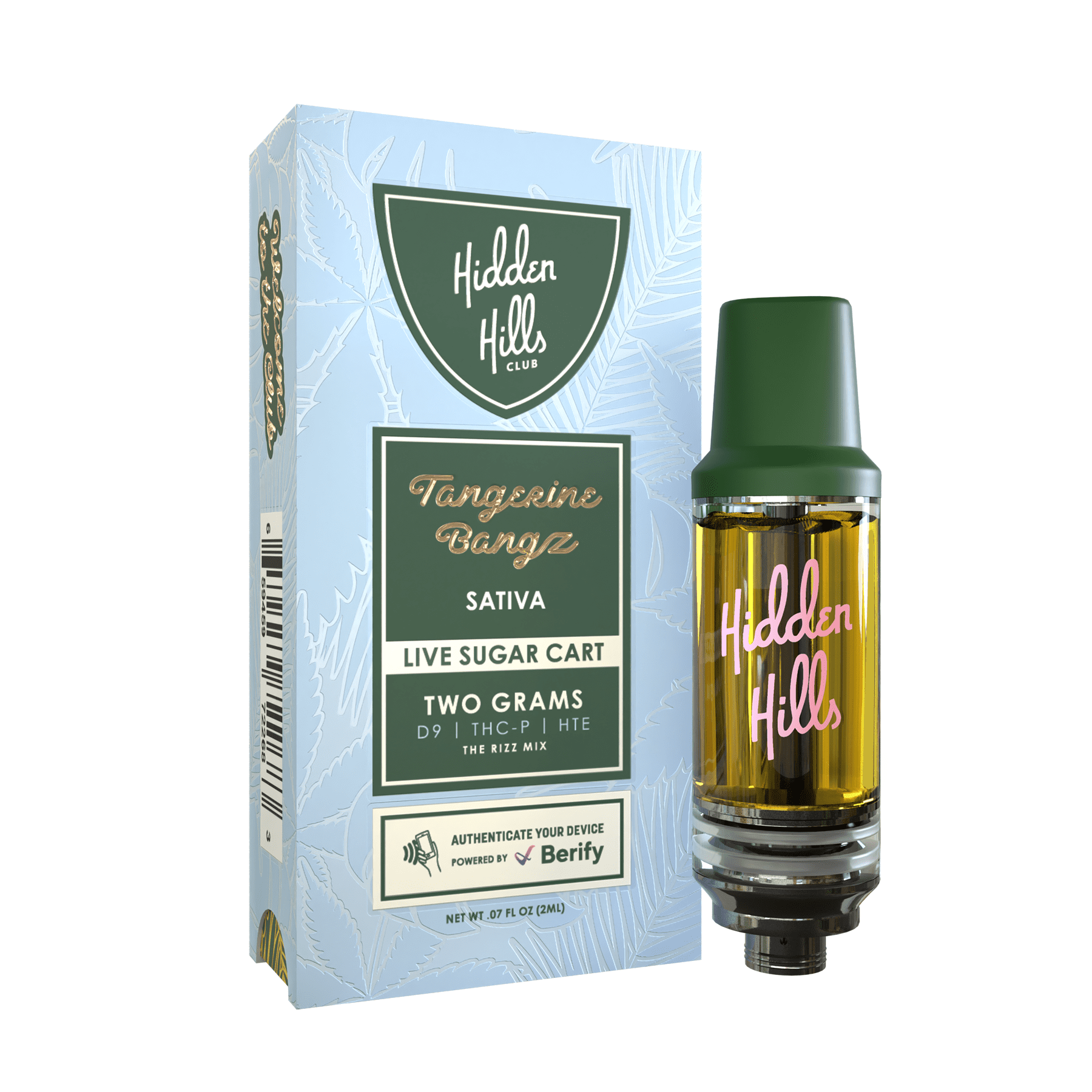 Hidden Hills 2ml Refil Delta 9 Thc A / B / H /P / X - Sativa