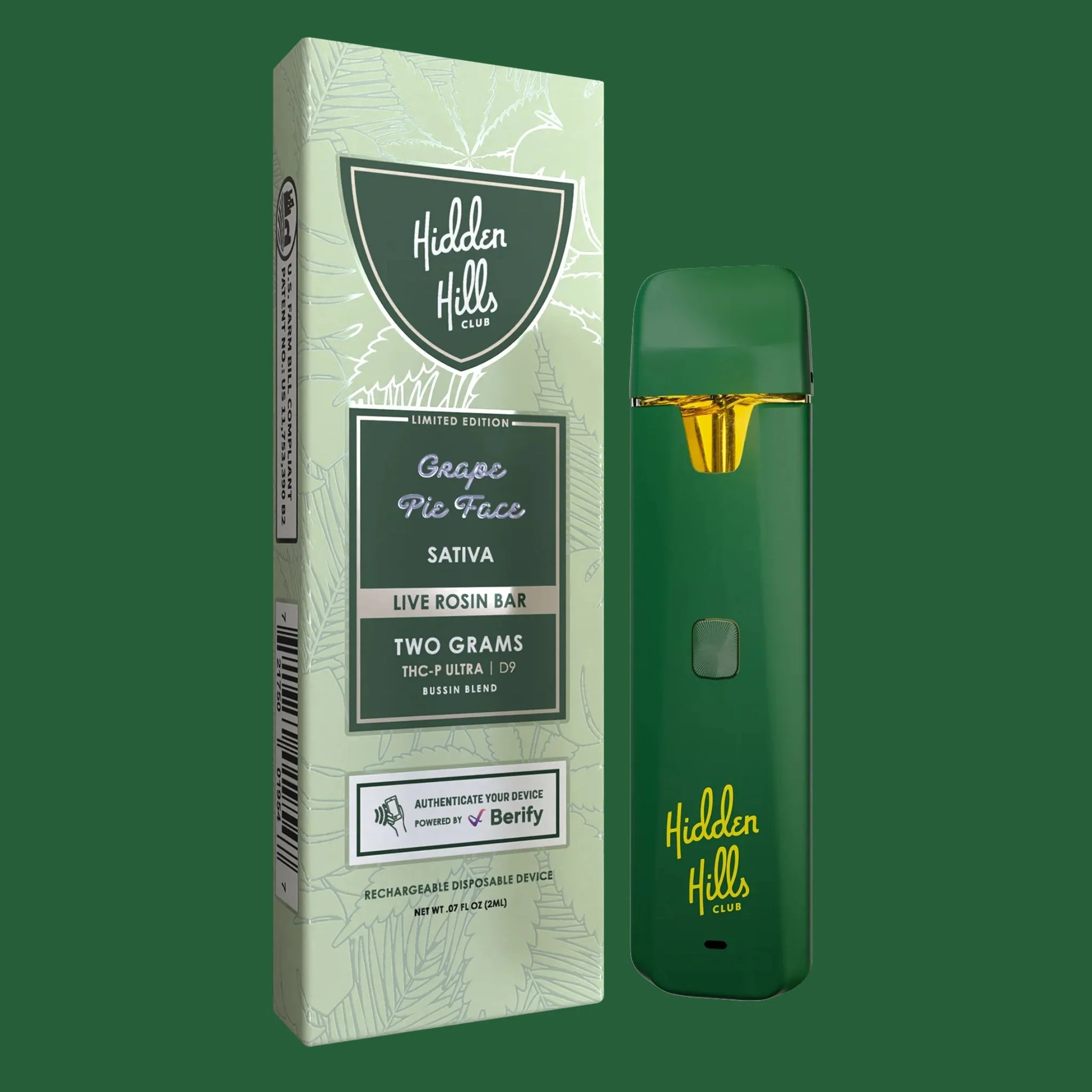 Hidden Hills 2ml PlugPlay Delta 9 Thc A / P / M - Sativa