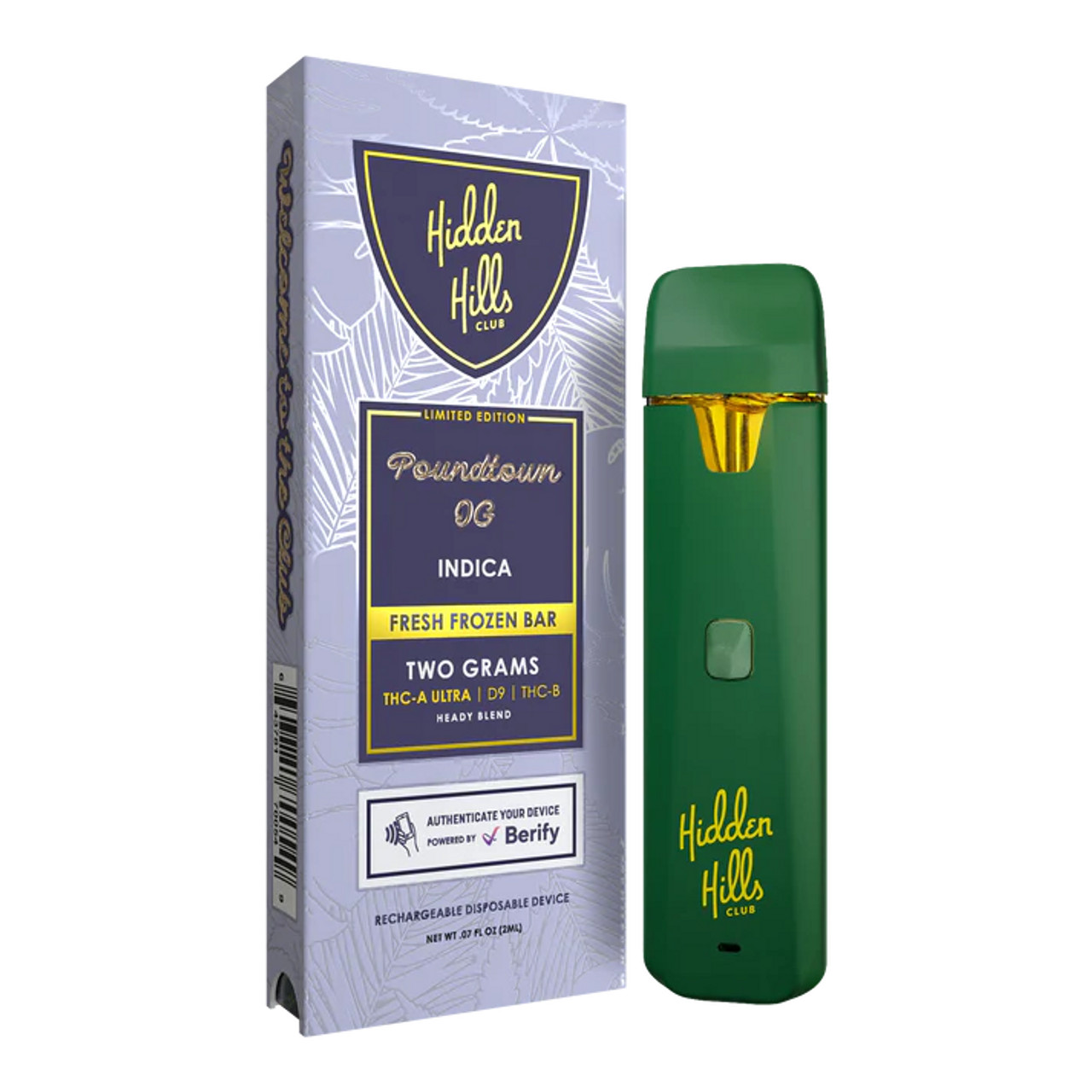 Hidden Hills 2ml PlugPlay Delta 9 Thc A / P / M - Indica